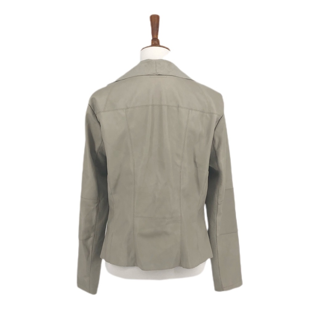 Bar III Gray Faux Open Front Moto Style Jacket - Picture 4 of 7